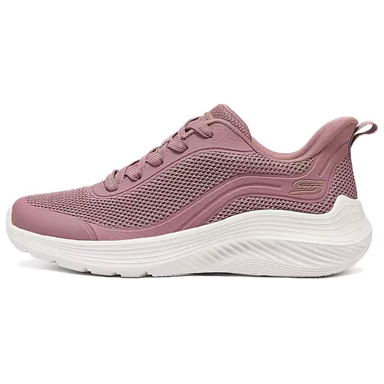 Skechers Bob's Cushioning Anti-Slip And Wear-Resistant Coverage Support Low-Top Casual Running Shoes Women's Rose Red