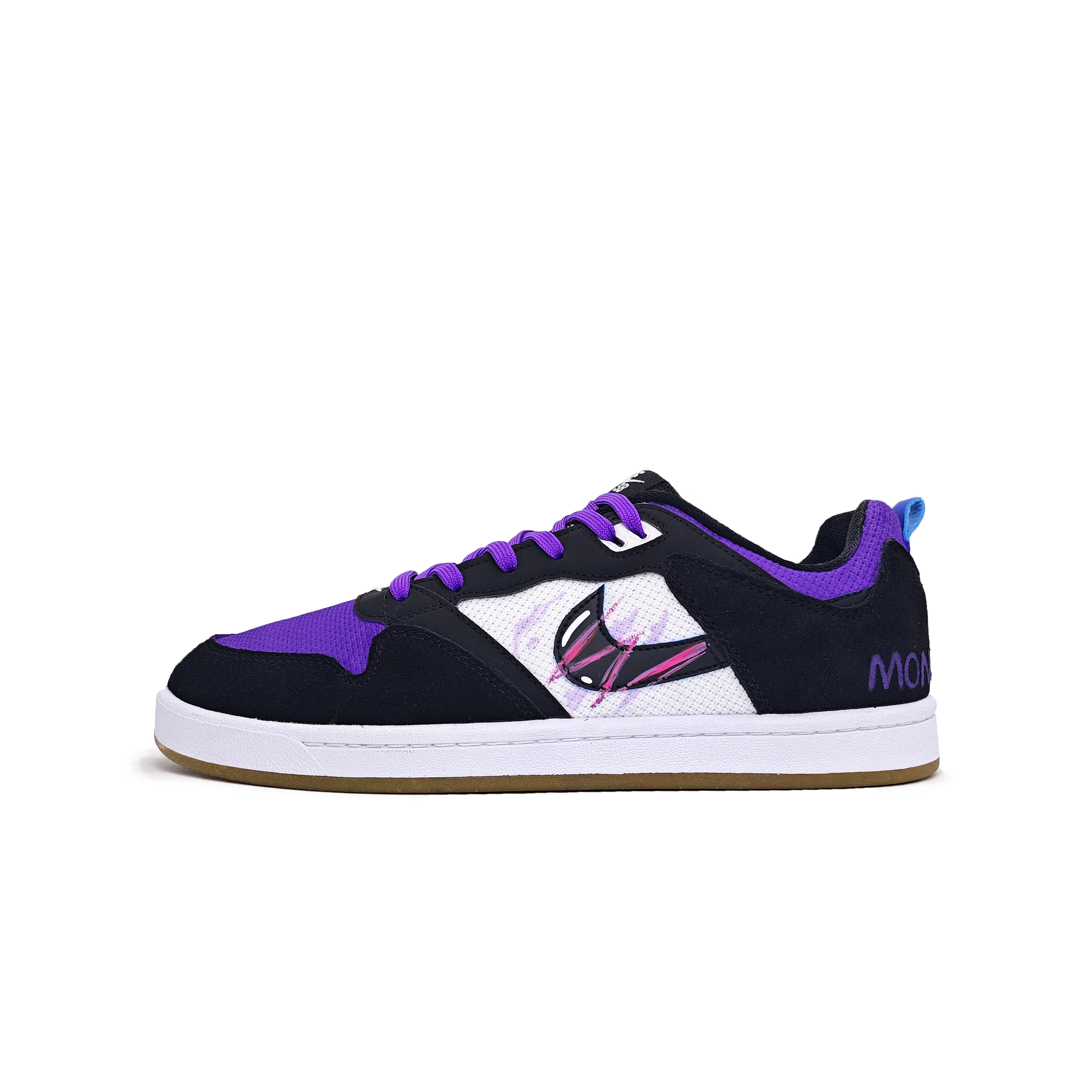 Nike SB Alleyoop Purple Ghost Low top Skateboard Shoes Men's Dark Violet