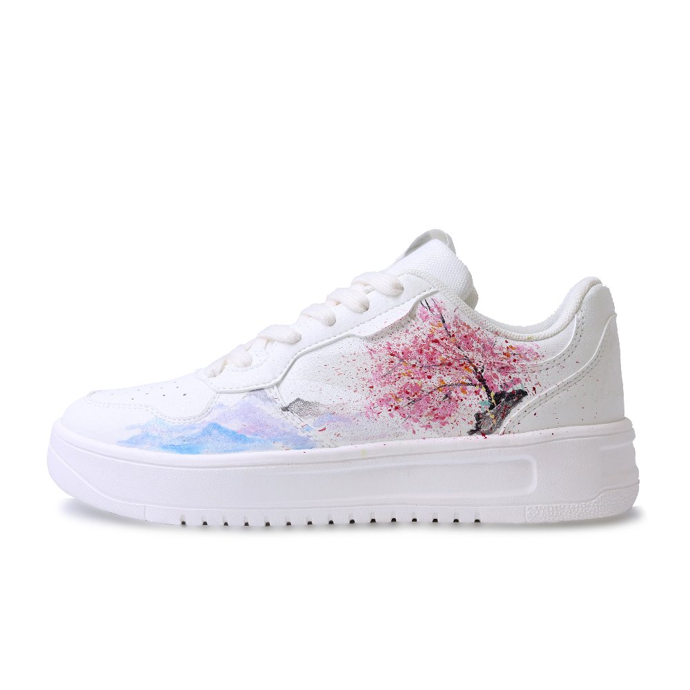 Anta Relaxed Slip Resistant, Abrasion Resistant, Breathable Low Top Skateboard Shoes Men's White Pink Blue