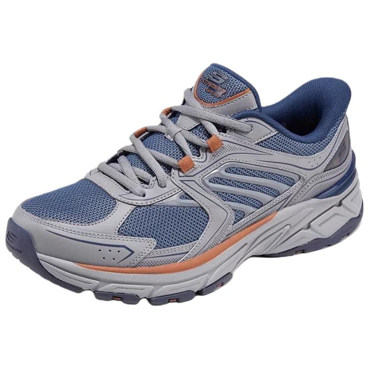 Skechers Silver Wing Shoes Lightweight Height Increasing Low top Chunky Sneakers Men's Gray