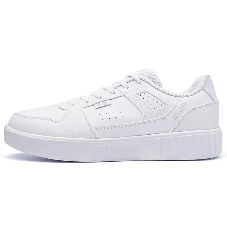 361° Anti Slip Wear Resistant Low Top Skateboard Shoes Men's White Gray