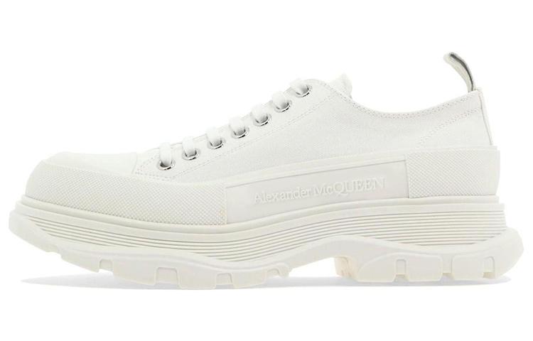 Alexander McQueen Tread Slick Low Lace Up Shoes 'White'