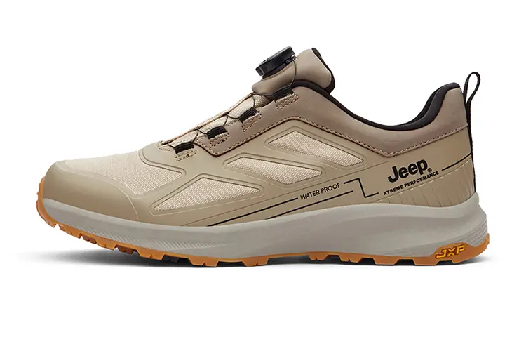 Jeep Low Top Trail Running Shoes Men's Beige Brown