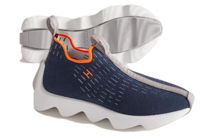 HERMES Wear-Resistant Low-Top Casual Shoes Women's Blue купить в интернет-магазине Yoocart с быстрой доставкой по России.