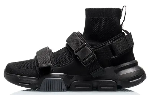 LiNing CF 2019 New York Fashion Week COUNTERFLOW Source X Chen Peng High top Basketball Shoes Men's Black