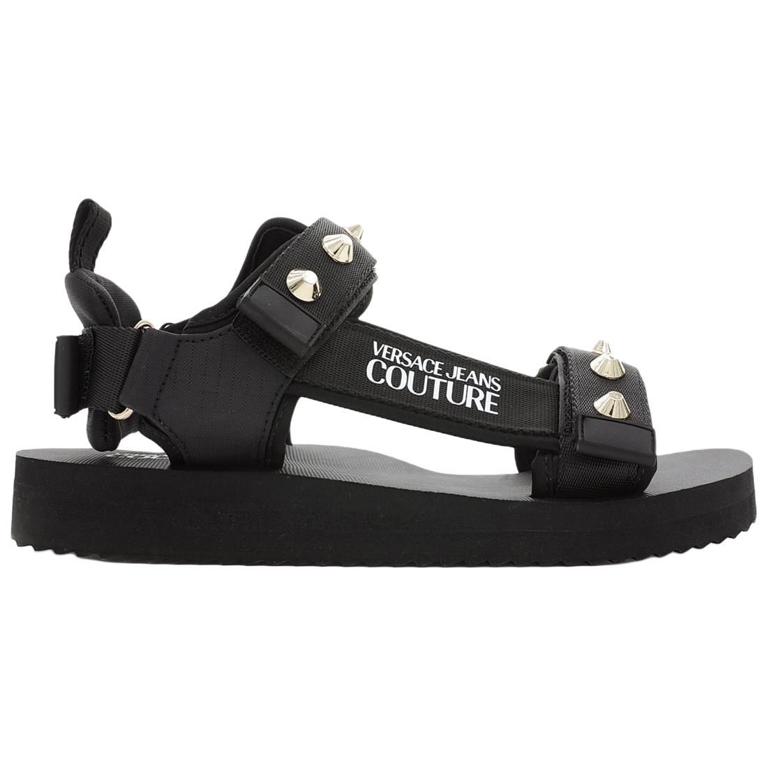 VERSACE JEANS COUTURE Beach Sandals Men's Black