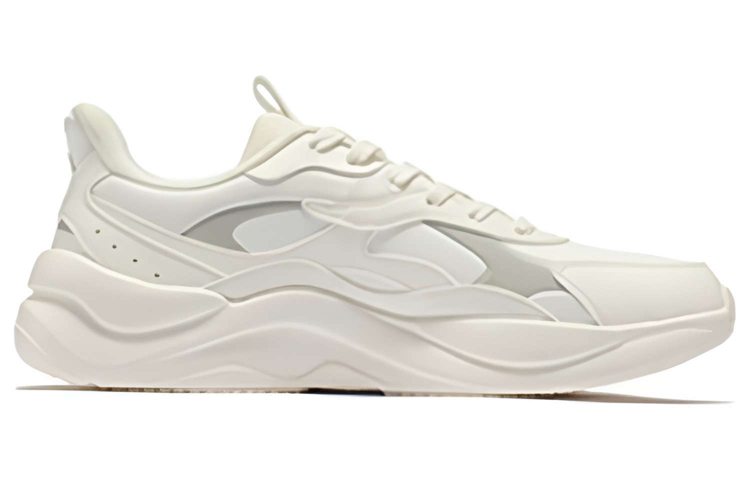 361° Slip Resistant Low Top Sports Casual Shoes Men's Feather White