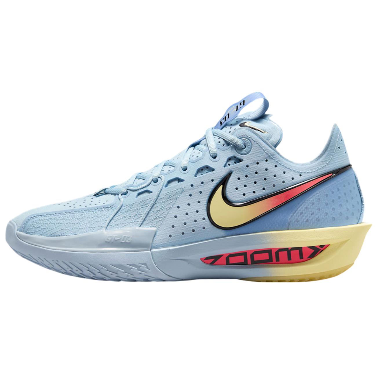 Nike G.T. Cut 3 Abrasion Resistant Breathable Low top Basketball Shoes Unisex Glacier Blue