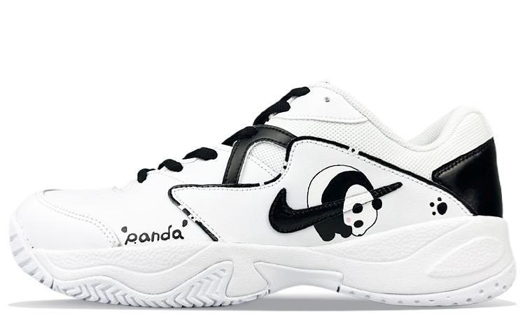 Nike Court Lite 2 Cushioned Slip-Resistant Low-Top Chunky Sneakers Men's Black White