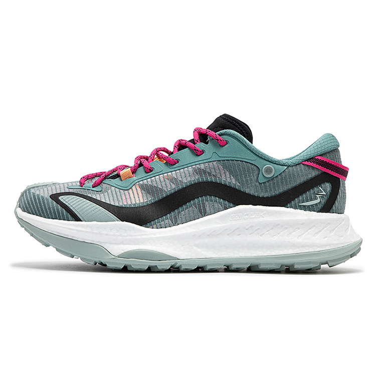 361° Military Sunset Series Cushioning, Wear Resistant Low Top Running Shoes Men's Cyan Black