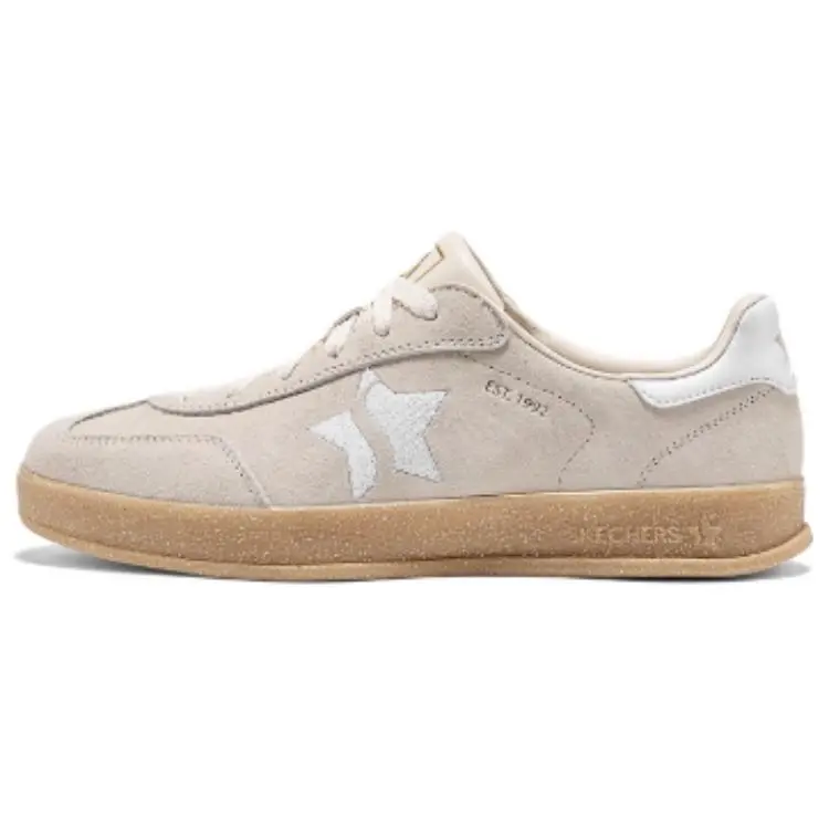 Skechers Court Classics Breathable Low top Skateboard Shoes Women's Ecru