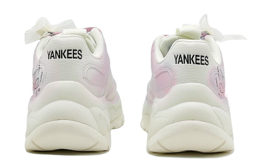 MLB Big Ball Chunky Wear-Resistant Height Increasing Low-Top Chunky Sneakers Unisex Pink
