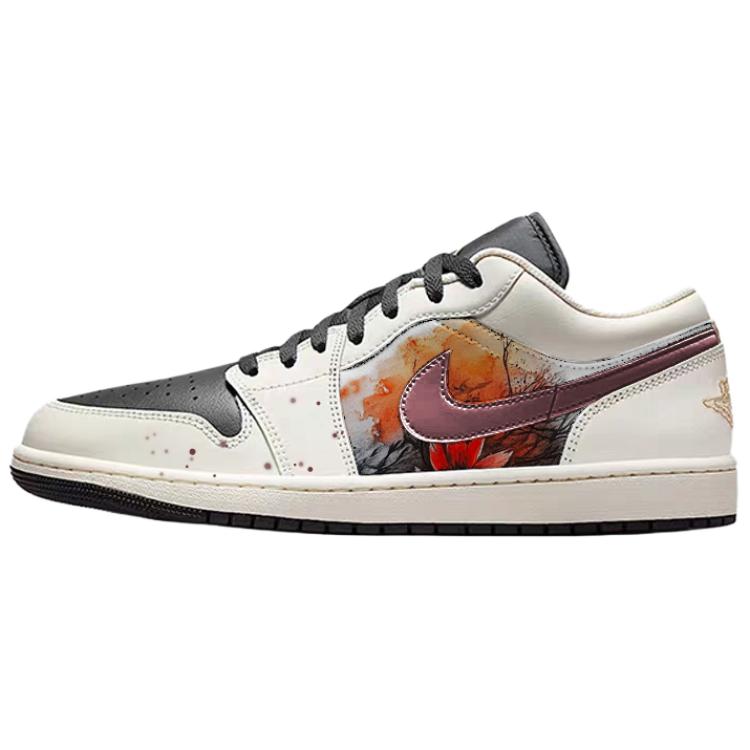 Jordan Air Jordan 1 Low Top Vintage Basketball Shoes Men's Black