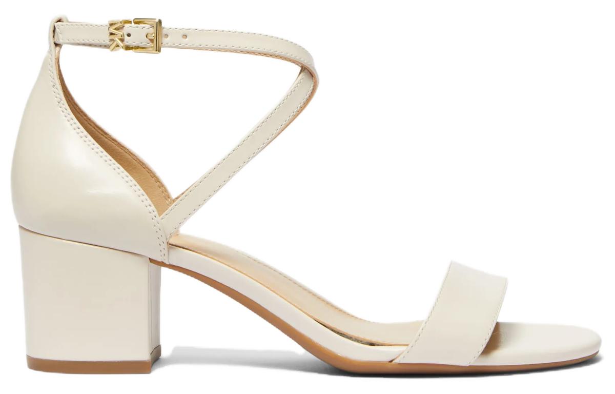 MICHAEL KORS Serena One Strap Sandals Women's Milk White