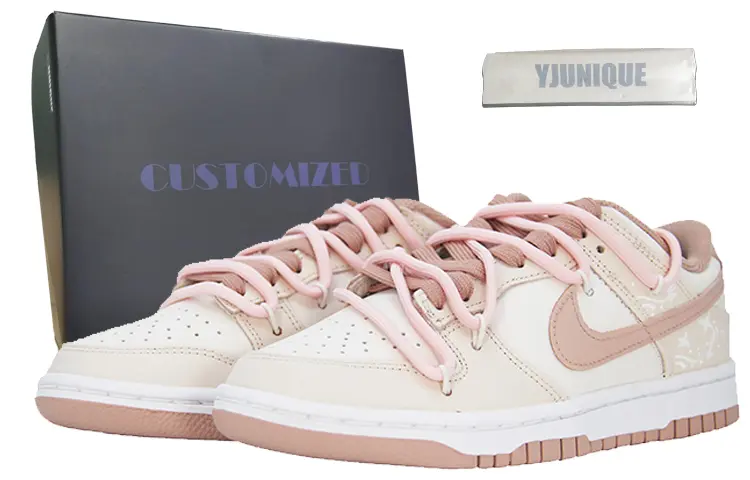 Nike Dunk Ethereal Butterfly Low Top Skateboard Shoes Women's Pink