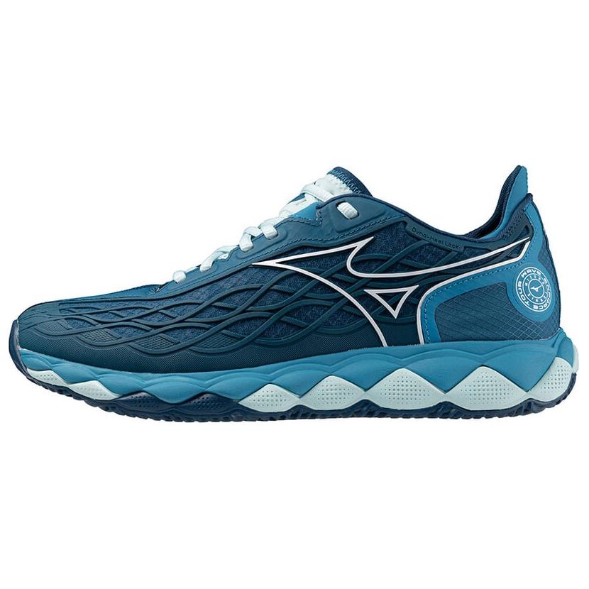 Mizuno Wave Enforce Tour Low Top Tennis Shoes Unisex Blue White