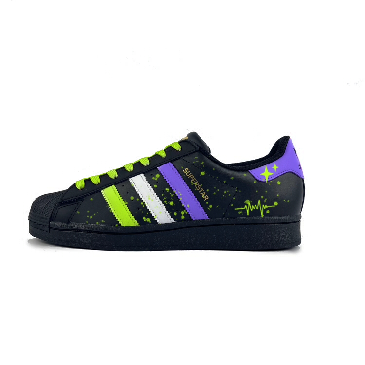 Adidas Originals SUPERSTAR Anti-Slip Wear-Resistant Low-Top Skateboard Shoes Unisex Black