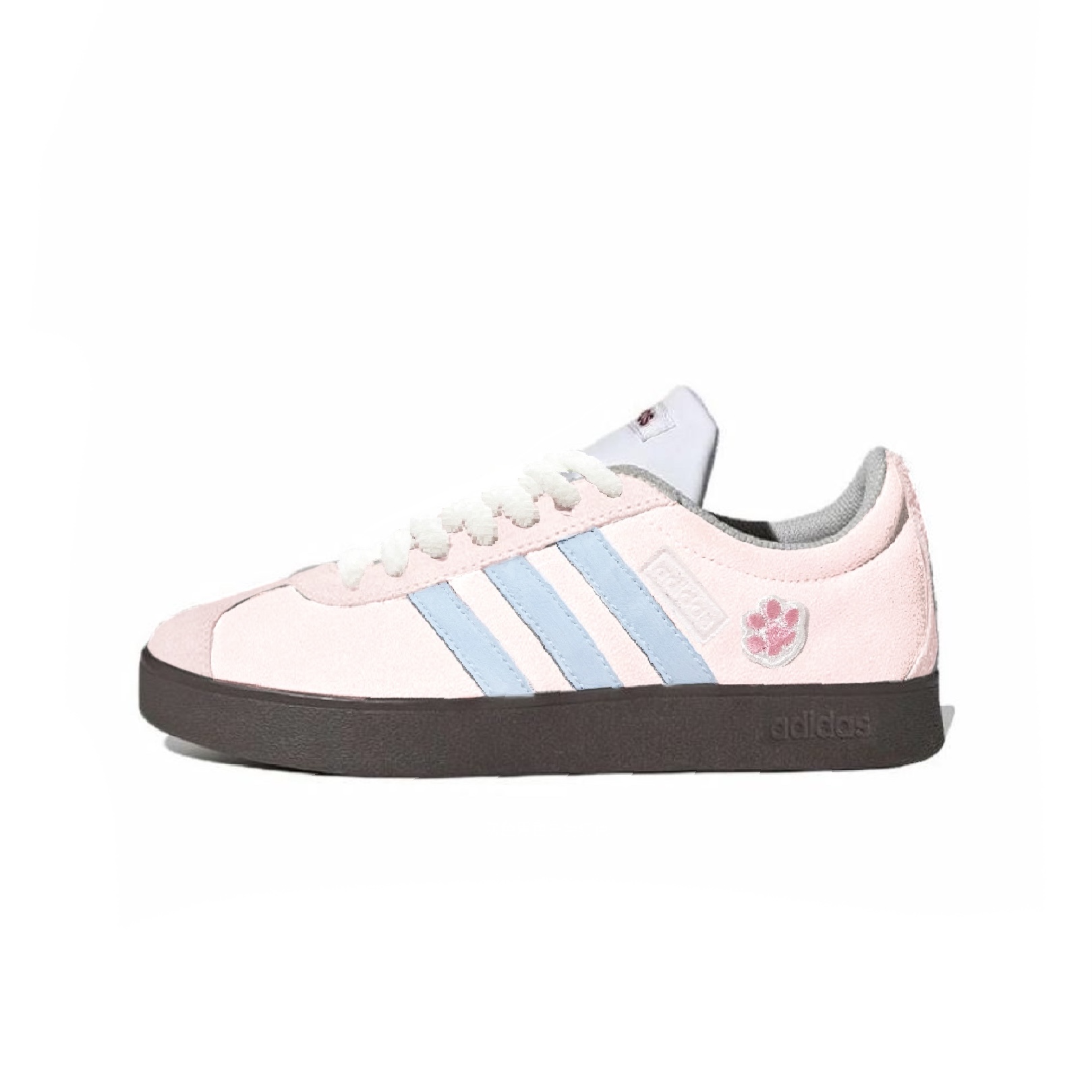 Adidas Neo VL Court Lifestyle Anti Slip Wear Resistant Low Top Skateboard Shoes Unisex Pink Blue купить в интернет-магазине Yoocart с быстрой доставкой по России.