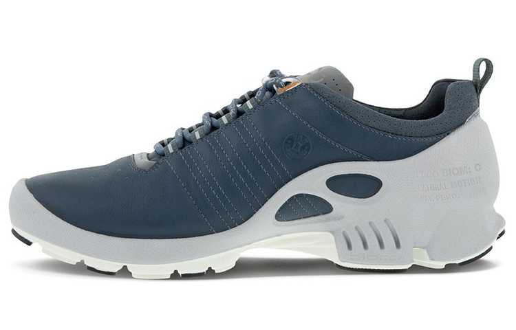 Ecco Striding C Cushioning Anti-Slip And Wear-Resistant Low-Top Sports Casual Shoes Men's Blue Gray
