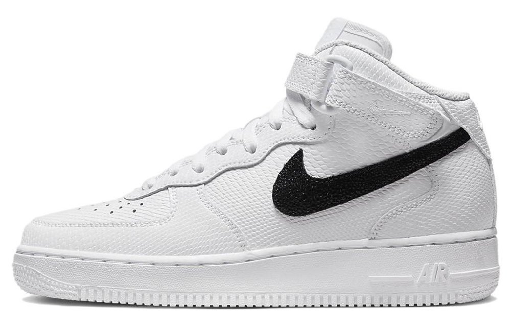 Nike Air Force 1 Mid '07 Snakeskin White Black Women's
