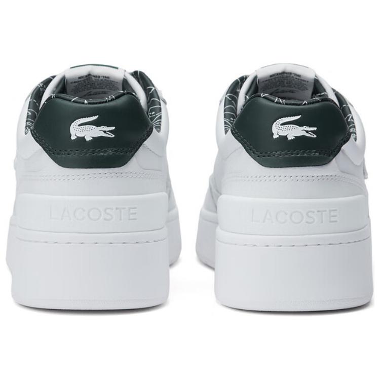 LACOSTE Low-Top Skateboard Shoes Men's White/Dark Green купить в интернет-магазине Yoocart с быстрой доставкой по России.