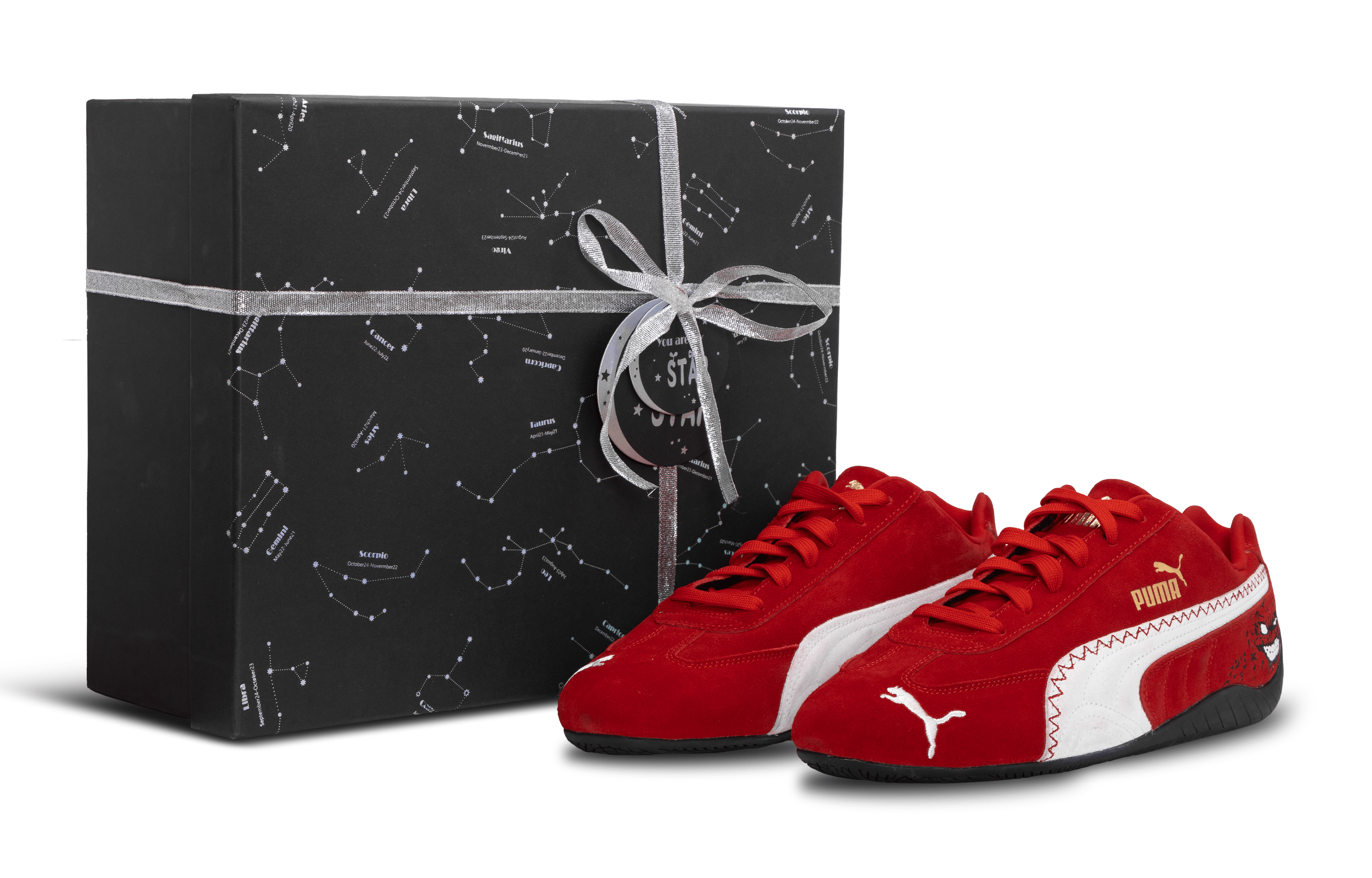 PUMA Speedcat Go Abrasion Resistant Low top Racing Shoes Unisex Flame Red