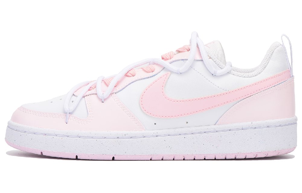 Nike Court Borough Anti-Slip Wear-Resistant Low-Top Skateboard Shoes Women's Pink