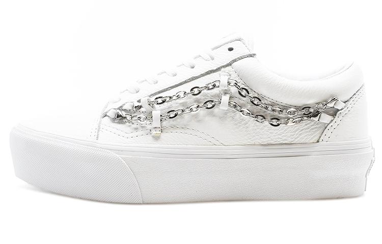 Old Skool Vans Platform 'Chain True White' Women's