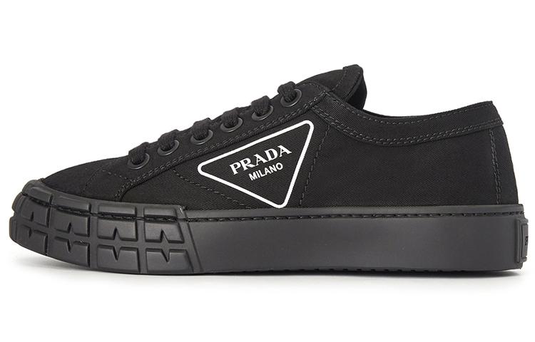 PRADA Cassetta Wheel Sneakers 'Black' Women's