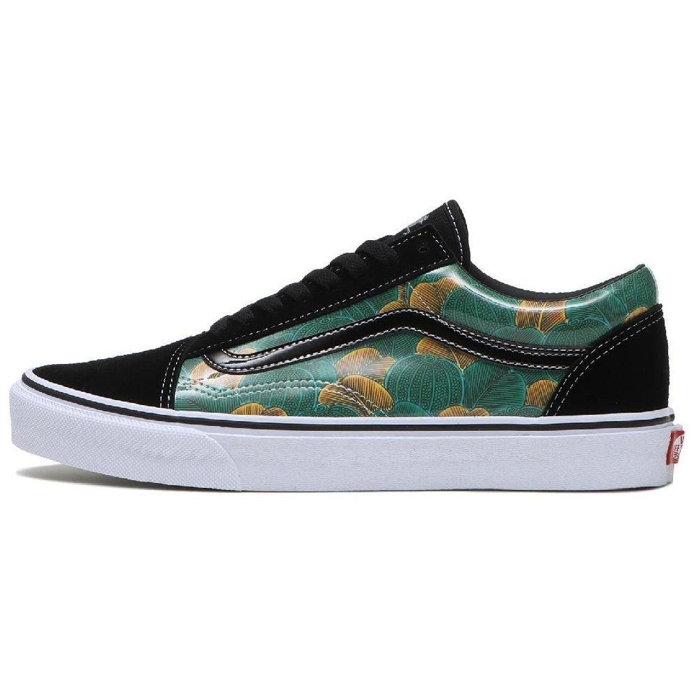 Kukutani x Vans Old Skool Waterproof And Wear resistant Low Top Skateboard Shoes Men's Green Black Brown