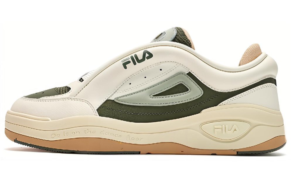 FILA MIX 2 Low-Top Skateboard Shoes Men's White Green