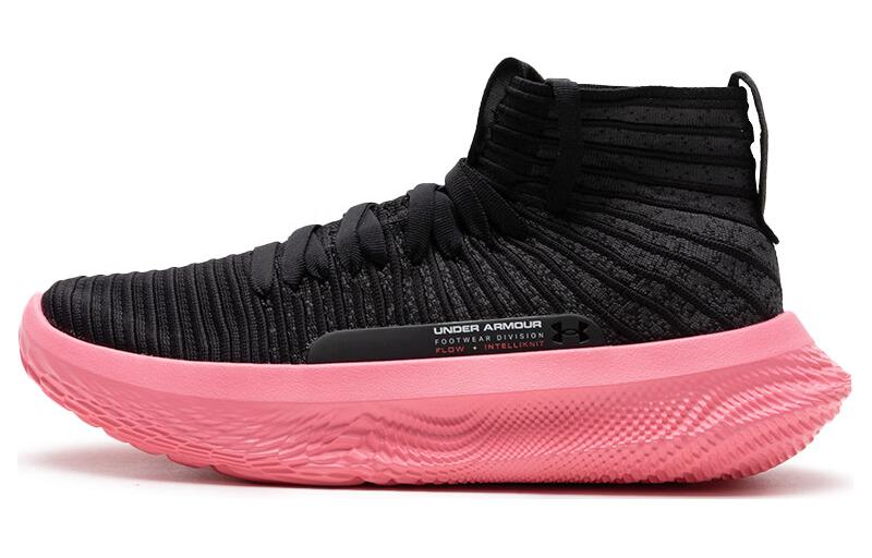 Under Armour FUTR X ELITE Cushioning Breathable High-Top Basketball Shoes Unisex Black Pink