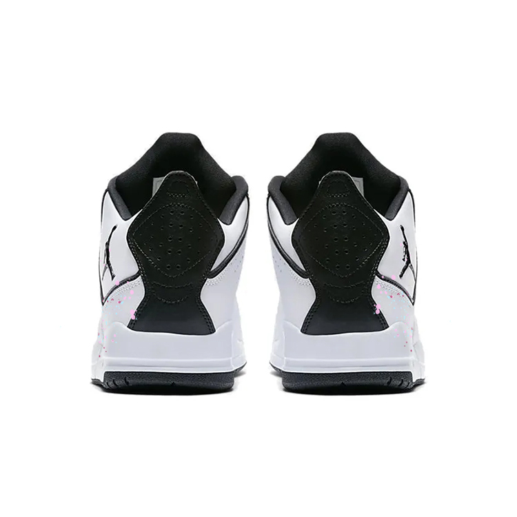 Jordan Courtside 23 Cushioning Anti-Slip And Wear-Resistant Mid-Top Vintage Basketball Shoes Men's White