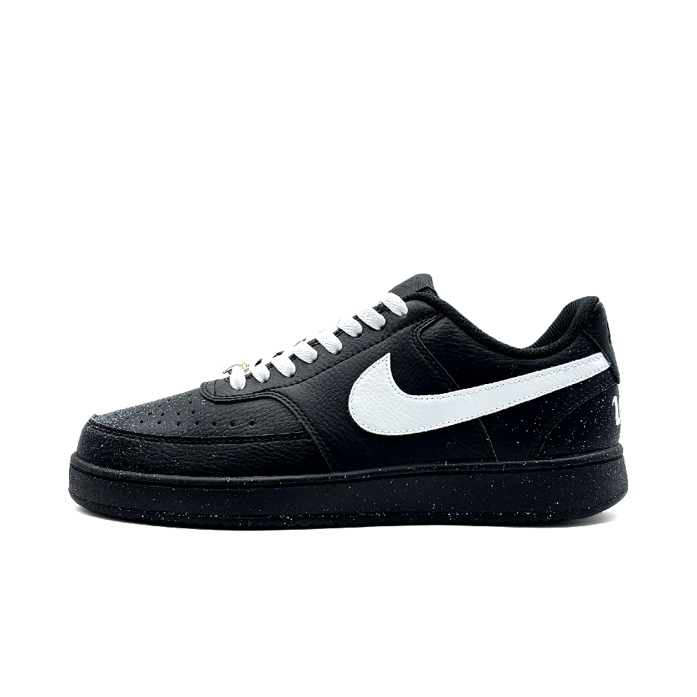 Nike Court Vision Inkwell Slip Resistant Low Top Skateboard Shoes Unisex Black White