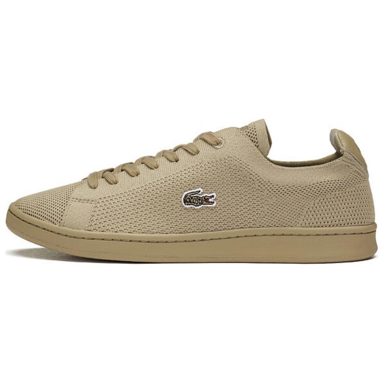 LACOSTE Anti-Slip Wear-Resistant Low-Top Skateboard Shoes Men's Light Brown