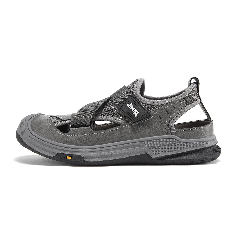 Jeep Abrasion Resistant Lightweight Breathable Quick Dry Slip Resistant Odor Resistant River Trekking Shoes Men's Gray