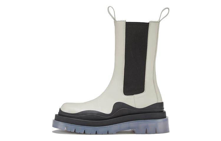 Bottega Veneta Tire Chelsea Boots Women's White