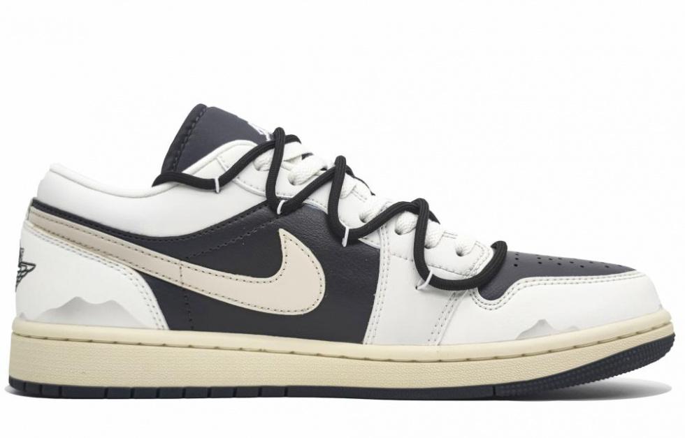 Jordan Air Jordan 1 Durable Breathable Low-Top Vintage Basketball Shoes Unisex Ecru купить в интернет-магазине Yoocart с быстрой доставкой по России.
