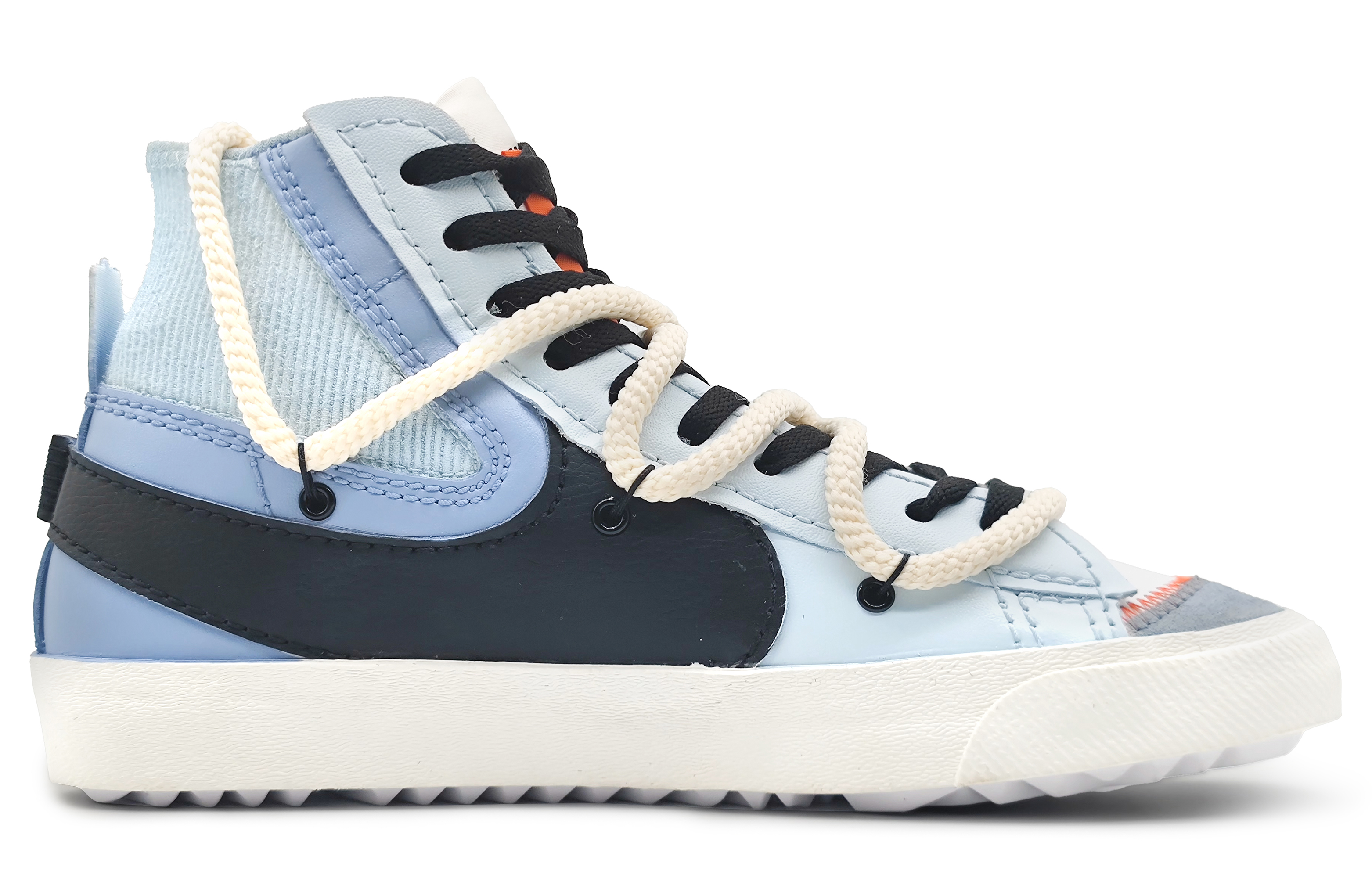 Nike Blazer 77 Jumbo High-Top Skateboard Shoes Unisex White Blue Black купить в интернет-магазине Yoocart с быстрой доставкой по России.