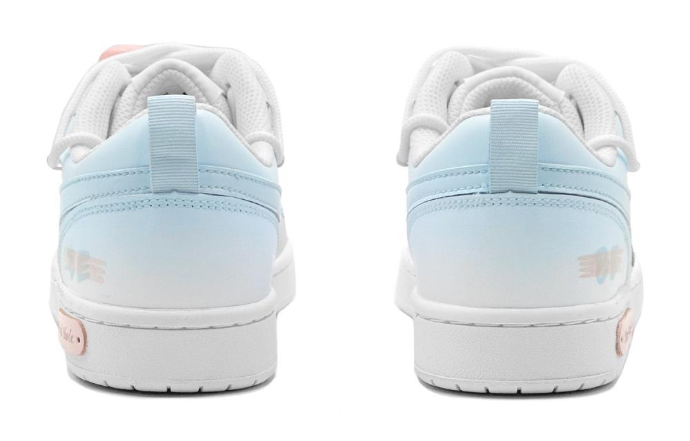 Nike Court Borough Sea Salt Love Girlish Style English Graffiti Slip-Resistant Low-Top Skateboard Shoes GS Pink Blue купить в интернет-магазине Yoocart с быстрой доставкой по России.