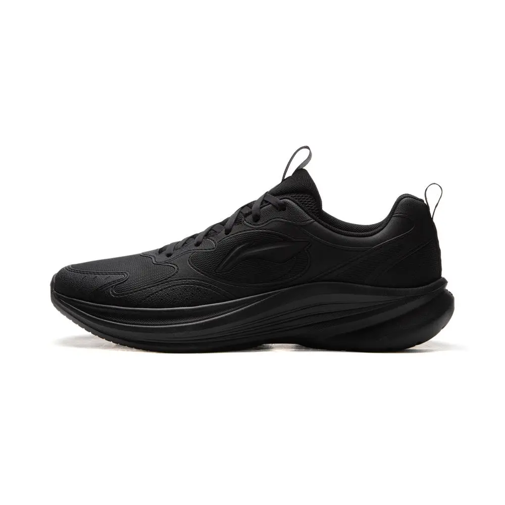 LiNing Shock Absorbers Rebound Low top Casual Sprint Running Shoes Men's Black