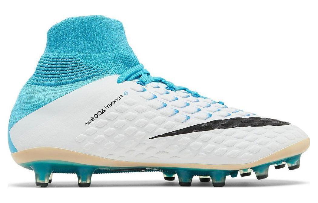 Nike Hypervenom Phantom 3 Soccer Shoes Men's High top Blue White Black