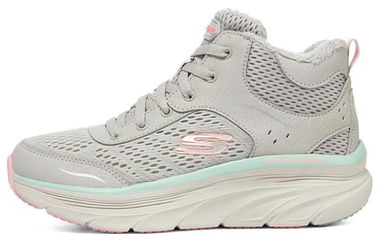 Skechers D'Lux Walker Cushioning Slip Resistant Mid Top Casual Shoes Women's Gray