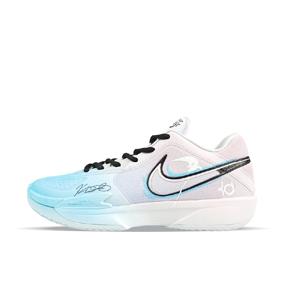 Nike GT Cut Cross Cushioning, Abrasion Resistant Grip Low Top Basketball Shoes Men's White Blue