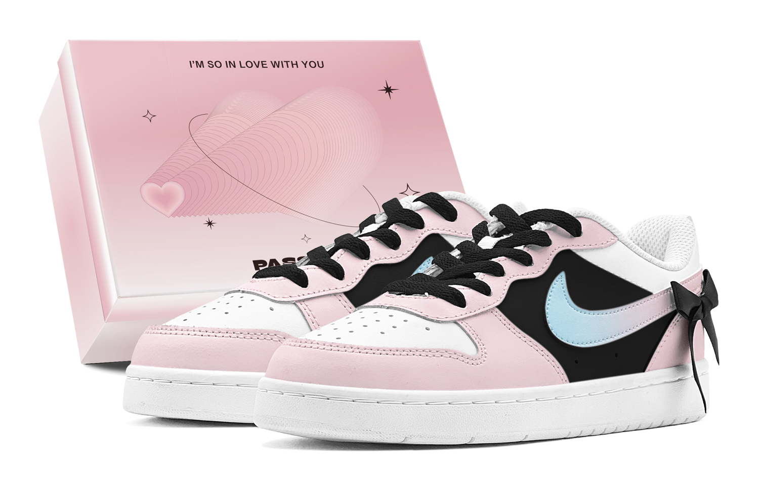 Nike Court Borough Skateboard Shoes Women's Low top Pink