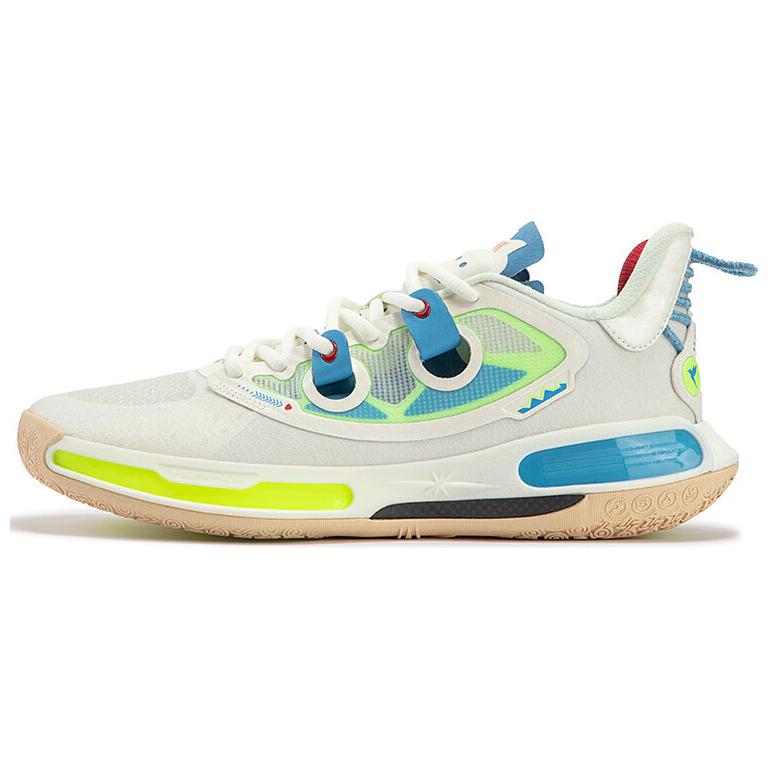 361° Super Nova 2.0 PRO Anti Slip Wear Resistant Low Top Basketball Shoes Men's White Blue