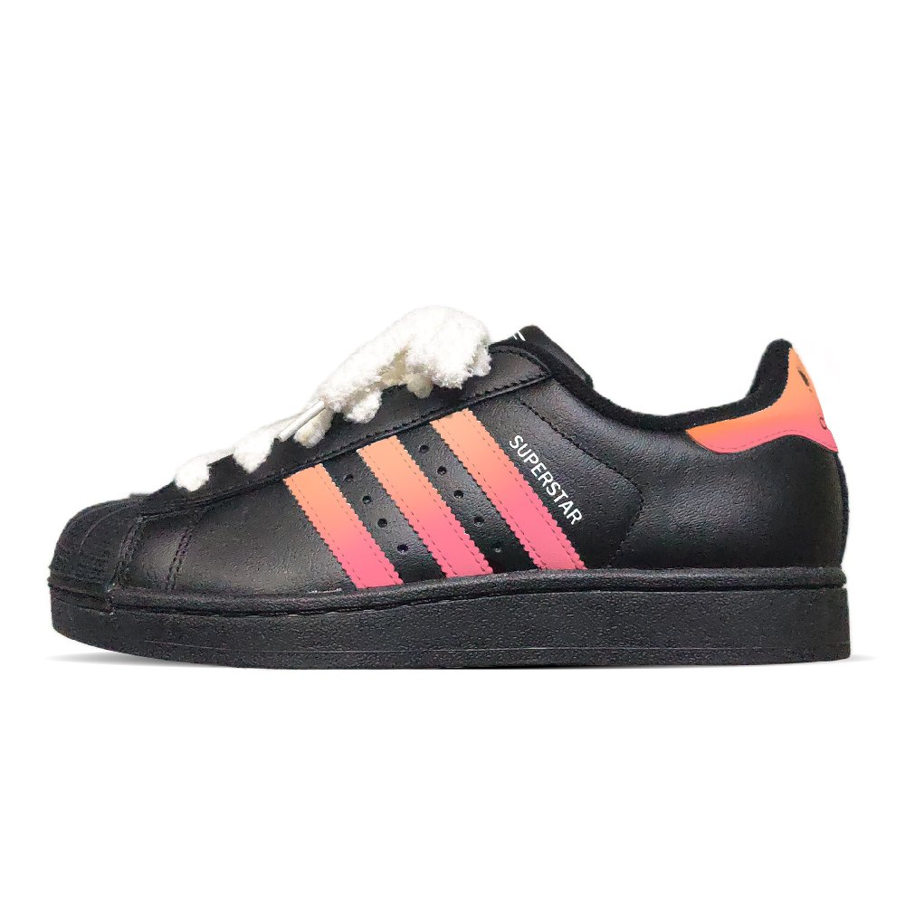 Adidas Originals Superstar 2 Lightweight And Breathable Low Top Skateboard Shoes Women's Red Brown