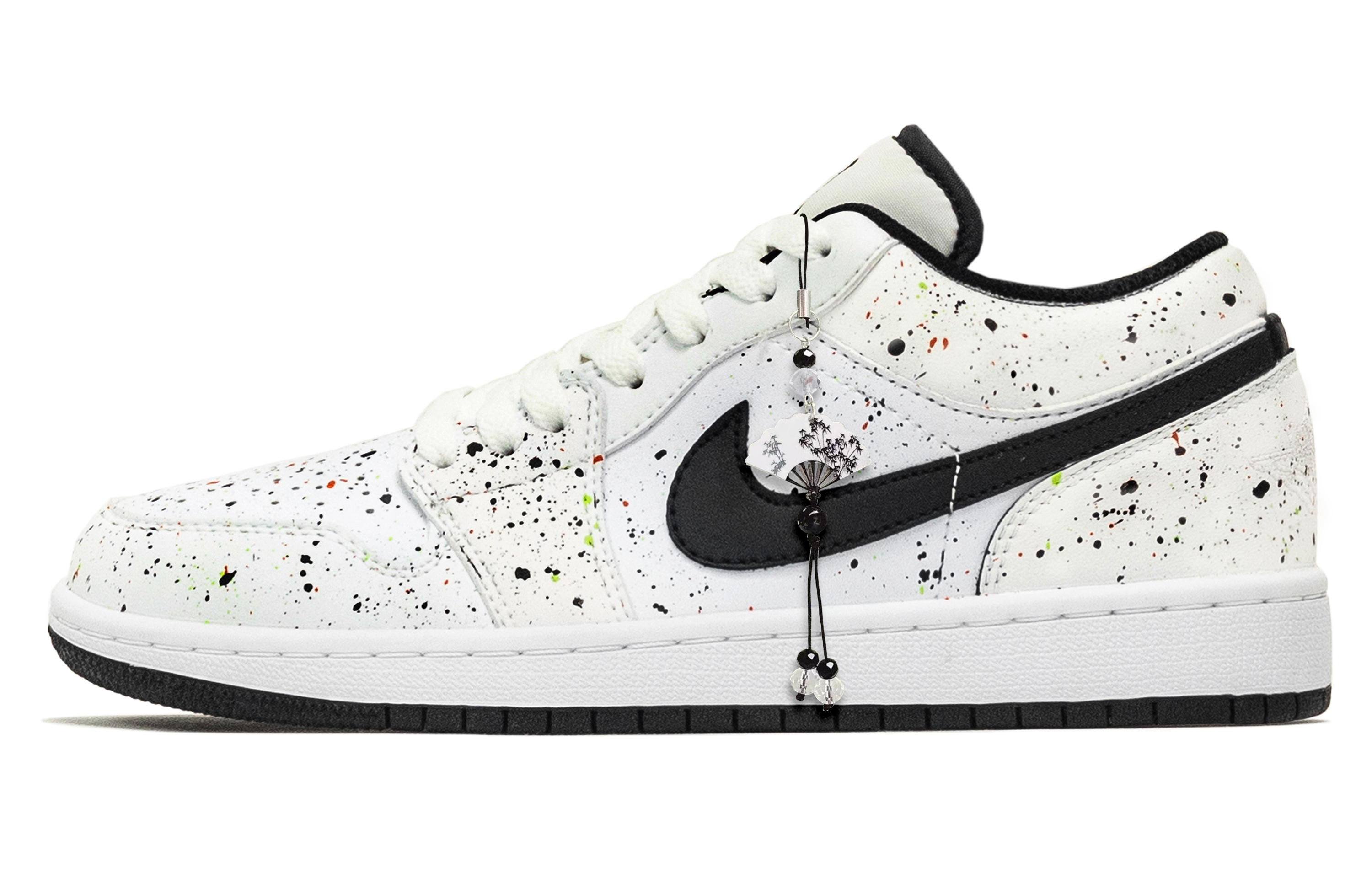 Jordan Air Jordan 1 Colorful Low top Vintage Basketball Shoes Unisex White