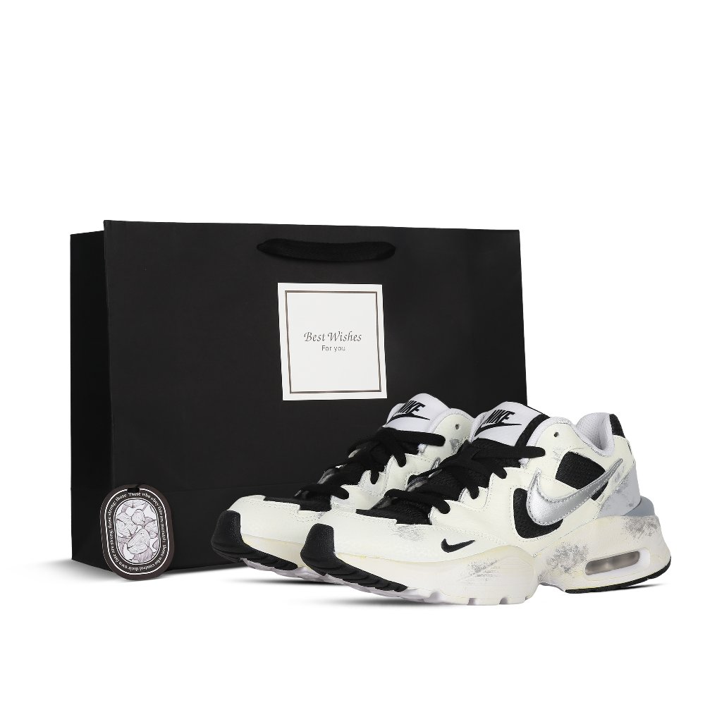 Nike Air Max Fusion Running Shoes Women's Low-Top Black/White/Gray