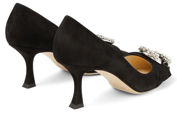 Jimmy Choo Melva Slim Heel High Heels 7cm Women's Black